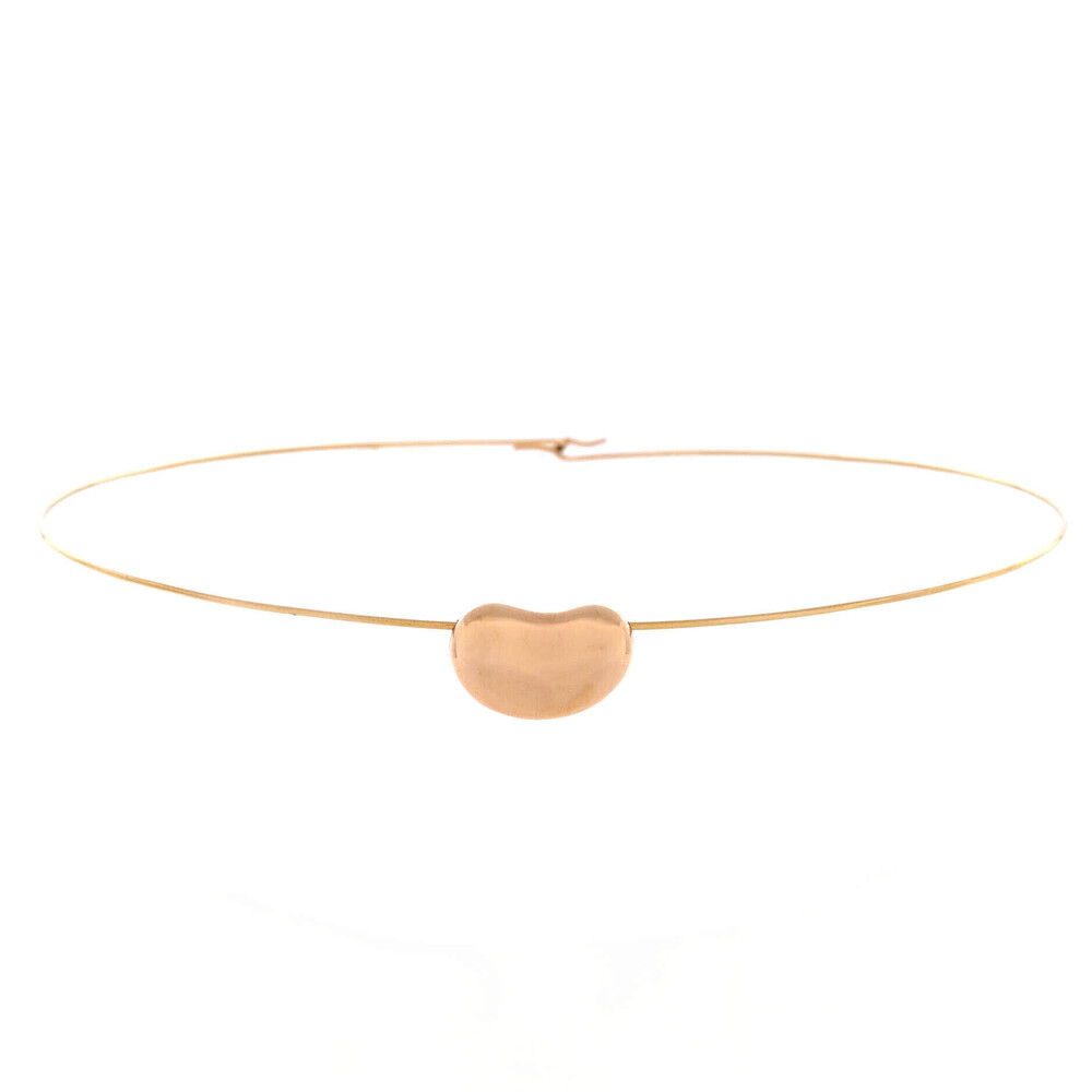 Tiffany & Co. 20mm Elsa Peretti Bean Wire Choker Necklace